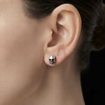 Sterling Silver Skull Earrings | Skull Studs S925 | Goth Handmade Earrings