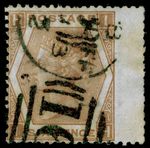 SG123, 6d pale buff plate 11, USED. Cat £125. IH