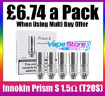 Innokin | Prism S T20-S / T20S Coils | 1.5 Ohm | Pack of 5
