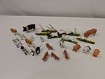 Vintage Britains Farmyard Animals Job Lot Pigs Geese Chickens Goats Calves x25
