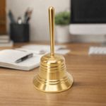 Solid Brass Call Bell Hand Bell Dining Bell Service Calling Bell Desktop Decor