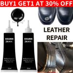 2x New Black Leather Vinyl Repair Kit - Fix Furniture, Couch, Car Seats  Jackets