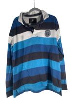 Timberland Earthkeepers Rugby Shirt Mens XL Blue Green Black Striped 
