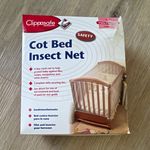 Clippasafe Cot Bed Insect Net White Mesh Mosquito Fly Net