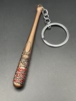 Negan's Bat "Lucille" Baseball Bat Style Keychain for The Walking Dead Fans