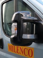Milenco Black Short Arm Mirror Protectors Ducato Boxer Relay Bumpers 4725