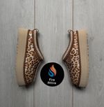 UGG Tazz Plains Slipper Leopard Jasmine - UK 3