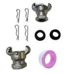 Strong 3/4 Inch Air Hose Coupler Kit with Seals & Locks for Industrial