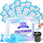 Poo Powder for Portable Toilet Gel Powder, Camping Toilet Gel 125PCS