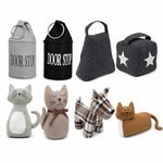 Door Stop Animal Heavy Door Stopper Weighted Novelty Large Fabric Cat Wedge UK