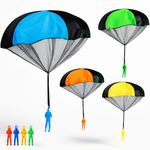 Parachute Toys for Kids, 4 PCs Hand Throw Flying Glider Parachute Toy