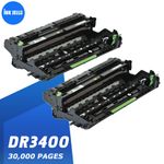 2 Drum Unit DR3400 Compatible With Brother DCP-L5500DN DCP-L6600DW HL-L5000D