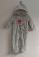 Baby Unisex Grey Disney Dumbo Padded Hooded Pramsuit 6-9 Months