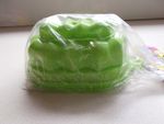 VINTAGE OVAL SHAPE JELLY BLANCMANGE PLASTIC MOULDS GREEN x 2 - 1 PINT