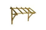 Porch Canopy Flat Roof Front Door Pine Timber