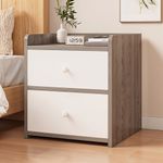 2 Drawer Wooden Bedroom Bedside Cabinet Furniture Storage Nightstand Side Table