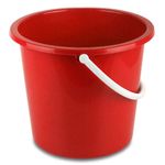 Red 10 litre Homeware Bucket by Abbey - UHBR1030L