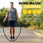 Heavy Weighted Skipping Rope - 2.8m Jump Cardio Gym Fitness Workout CrossFit UK