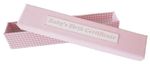 GISELA GRAHAM Baby Girl BIRTH CERTIFICATE BOX 25cm PINK Storage Keepsake Gift