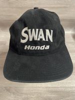Vintage Honda Swan Black Adjustable Cap Hat One Size YK2