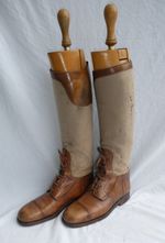 Joseph Sparkes Hall - Antique - Newmarket - Riding Boots & Trees - Vintage - 6.5