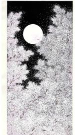 Kyoto Oboro Sakura Moon Kato Teruhide Japanese Woodblock Print