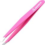 Professional Slanted Tweezer for Facial Hair Women & Men Stainless Steel