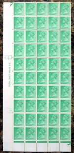 GB 1973 Machin 6p Gum Arabic Complete Sheet 200 U/M CV £425 As Described GX482