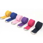 2Pc Yoga Strap Adjustable D-Ring Buckle Cotton Belt For Women Fitness GYM