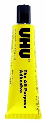 UHU ALL PURPOSE GLUE 60ml SIZE TUBES STRONG CLEAR ADHESIVE