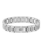 Metropole Men's Stainless Steel Bracelet in Silver New with packaging 