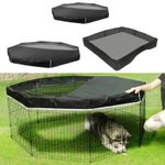 Dogs Top Cover Washable Waterproof with Adjustable Half Mesh Dogs Top Cover