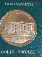CHATSWORTH Solid Bronze Token  1.5" ( 38mm ) Diameter