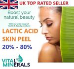 Lactic Acid AHA SKIN PEEL 20%-80% WRINKLES ACNE DARK SPOT TREATMENT FREE P&P