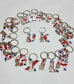 London Landmark Gift UK Souvenir Alphabet Letters Name Sign Metal Key Ring A - Z