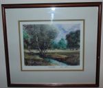 On The Fairway Limited Edition Print Signed Terry Harrison Framed Golf Picture