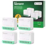 4 Pack SONOFF MINI Extreme Matter Wifi Smart Switch Works with Alexa/Google Home