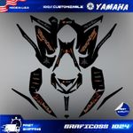Yamaha Raptor 700R graphics kit 2013 2014 2015 2019 to 2025 decals stickers atv