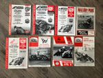 Motor cycle road racing programmes x 8 Castle Combe Mallory Park Brands Hatch