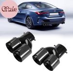 2-Pack Carbon Fiber Dual Exhaust Tips for BMW G20 M340I 330I 330E / G42 M240I /
