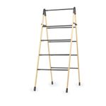 Beldray 4 Tier Extendable Clothes Airer, Bamboo Frame, Drying Space, Foldable