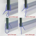 Shower Seal Strip | 4 to 6mm Glass | Up to 30mm Gap | Bath Screen Door | Clear