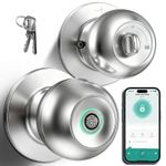 Biometric Door Knob Lock Bluetooth Keyless Entry Bedroom Privacy Interior Door
