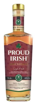Proud Irish Single Malt Irish Whiskey 70cl 40% abv