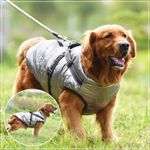 Winter Waterproof Dog Jacket with Harness Warm Coat Reflective Large Small Dogs