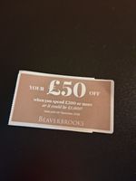 Beaverbrooks £50 discount voucher