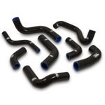 BLACK Samco Silicon Rad Hoses fit Ducati 998 S 2002-2003