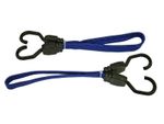 Faithfull Flat Bungee Flat Cord 46Cm (18In) Blue 2 Piece FAITDBUNG18
