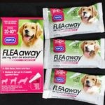 RSPCA FLEAaway 3x SPOT-ON SOLUTION TREATMENTS TO KILL LARGE DOG FLEAS & TICKS