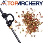 Archery 50pcs String Nocking Points Brass Buckle Clips Nock Bow String Protector